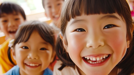 床矯正の適用年齢の子ども達