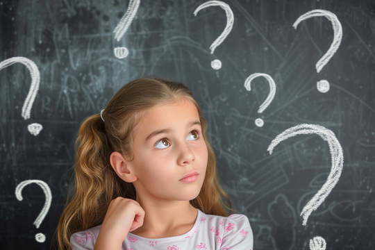 なぜ歯並びは悪くなるのか考える子ども