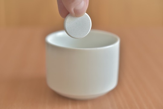 タブレット型のマウスピースの洗浄剤